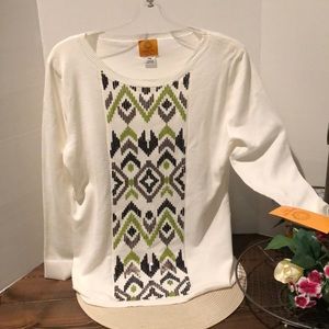 Ruby Rd. Long Sleeve Sweater PM NWT